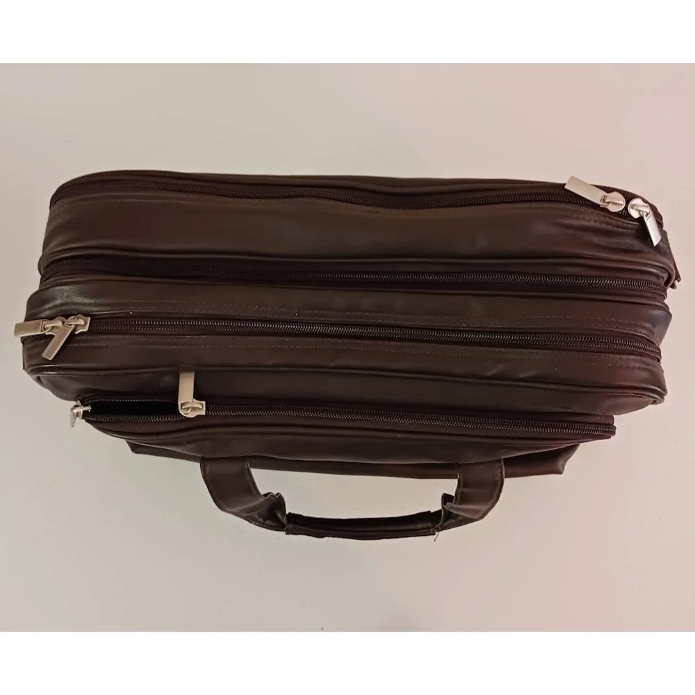 Laptop Travel Bag, Shoulder‎ Strap, Soft Full Grain Leather 16